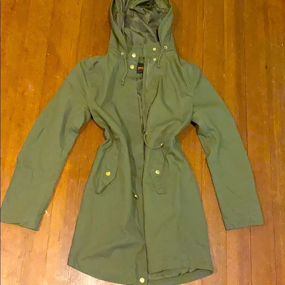 Army green cargo jacket